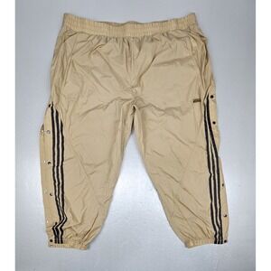 adidas Original R.Y.V. Track Pants Womens 3X Gold GN4274 Athletic Snap Leg